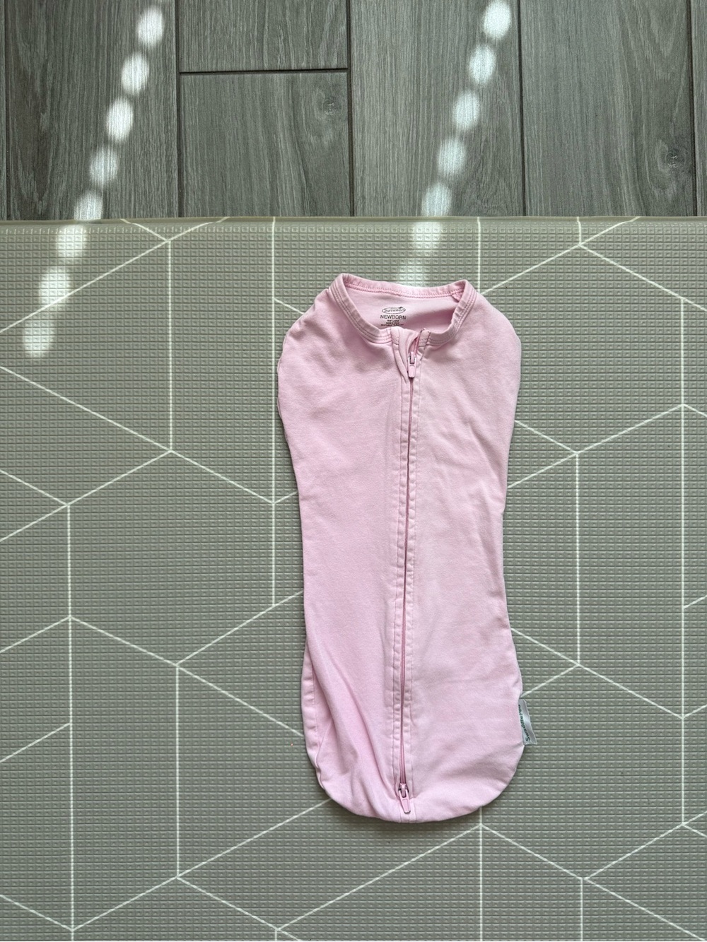 Summer|Light Pink Cotton Full zip Sleep Sack swaddle for baby girl•••NB staple